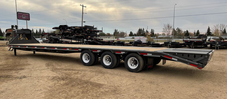 GHB458 Triaxle Dual Wheel Gooseneck Highboy Trailer