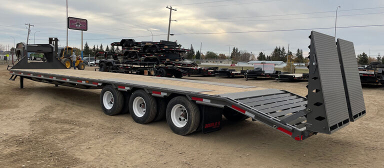 GHB458 Triaxle Dual Wheel Gooseneck Highboy Trailer